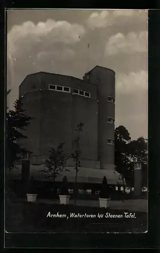 AK Arnhem, Watertoren b. d. Steenen Tafel