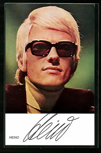 AK Musiker Heino, Autograph