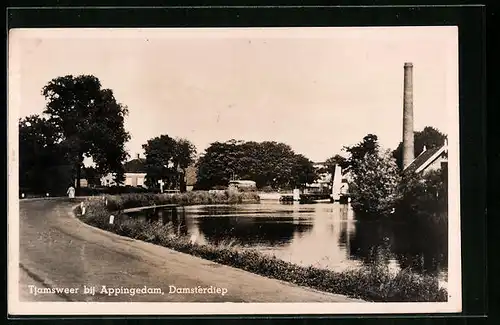 AK Tjamsweer bij Appingedam, Damsterdiep