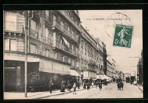 AK Saint-Mande, La Grande Rue