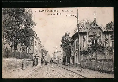 AK Saint-Maurice, Grande Rue prise de l`Eglise