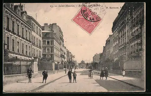 AK Saint-Maurice, Avenue de l`Asile, Enfants