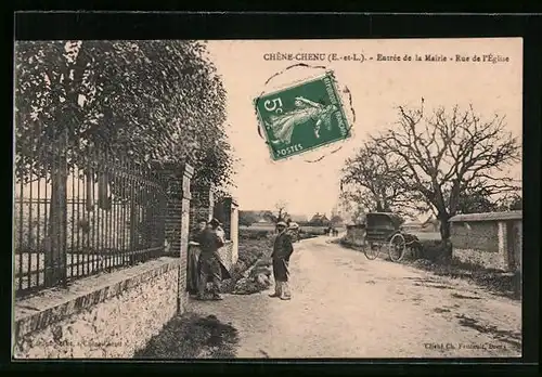 AK Chêne-Chenu, Entrée de la Marie, Rue de l`Église