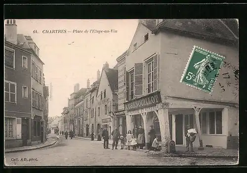 AK Chartres, Place de l`Etape-au-Vin