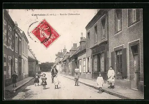 AK Courtalain, Rue de Chateaudun