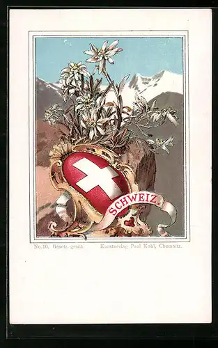 Künstler-AK Schweiz, Wappen