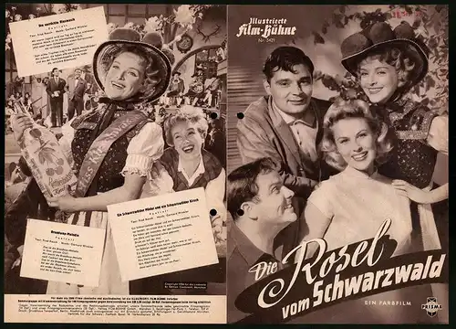 Filmprogramm IFB Nr. 3421, Die Rosel vom Schwarzwald, Herta Staal, Helmuth Schneider, Regie: Rudolf Schneider