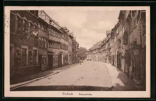 AK Einbeck, Tidexerstrasse, Geschäfte