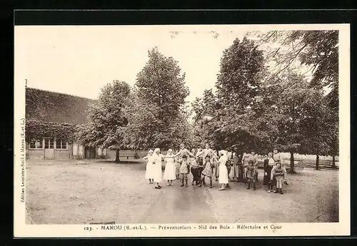 AK Manou, Préventorium, Nid des Bois, Réfectoire et Cour