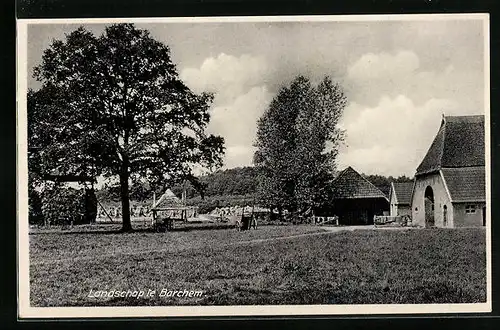 AK Barchem, Landschap, am Bauernhof