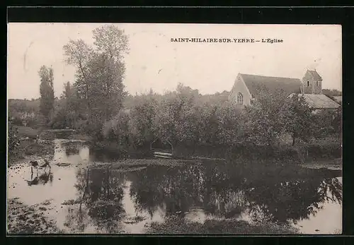 AK Saint-Hilaire-sur-Yerre, l'Église