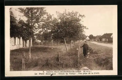 AK Saint-Jean-de-Rebervilliers, Le Poste Saint-Jean - Entree du Village