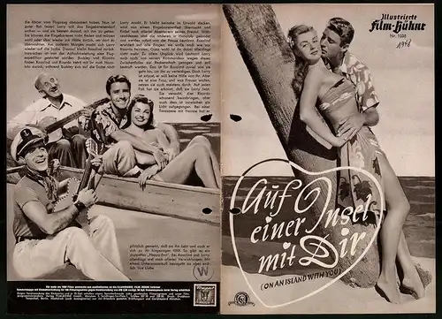 Filmprogramm IFB Nr. 1038, Auf einer Insel mit Dir, Esther Williams, Peter Lawford, Regie: Richard Thorpe