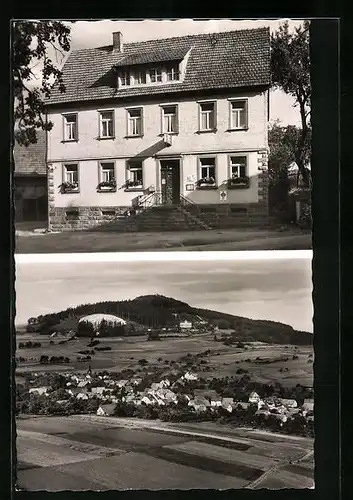 AK Waldkatzenbach /Oderwald, Gasthaus zur Post Eduard Emig