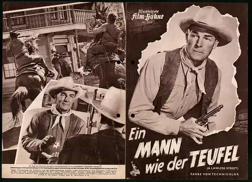 Filmprogramm IFB Nr. 3174, Ein Mann wie der Teufel, Randolph Scott, Angela Lansbury, Regie: Joseph H. Lewis