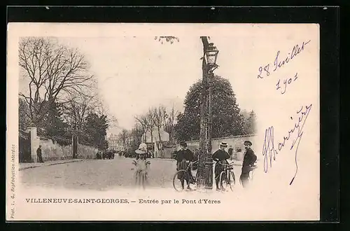 AK Villeneuve-Saint-Georges, Entrèe par le Pont d`Yères