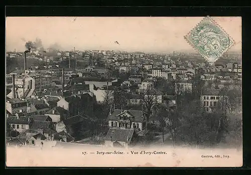 AK Ivry-sur-Seine, Vue d`Ivry-Centre