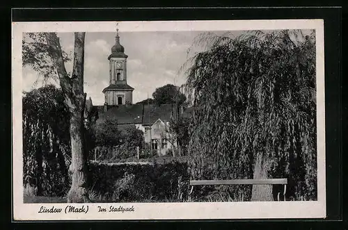 AK Lindow / Havel, Im Stadtpark