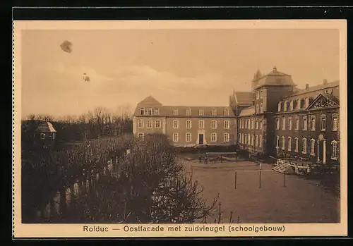 AK Rolduc, Oostfacade met zuidvleugel (schoolgebouw)