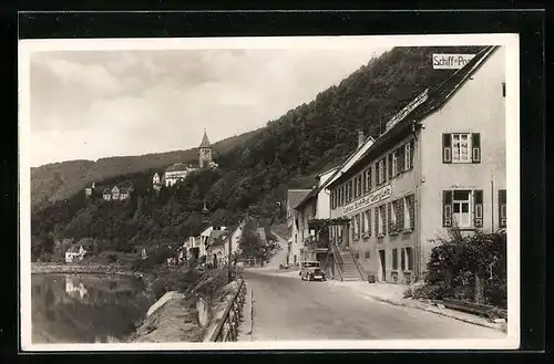 AK Zwingenberg /N., Gasthaus und Pension Schiff-Post