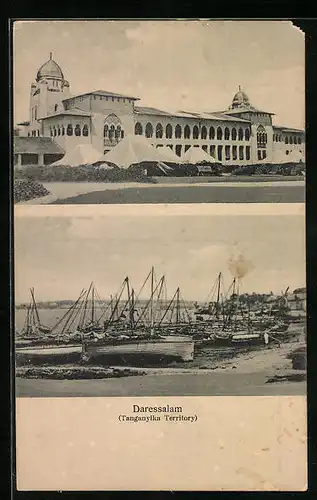 AK Daressalam, Hafenpartie mit Segelbooten