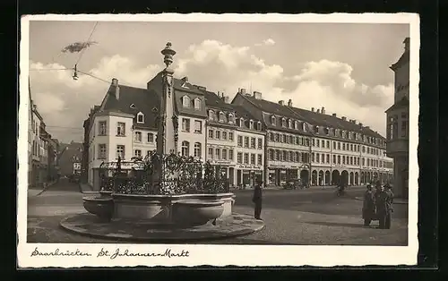 AK Saarbrücken, St. Johanner Markt