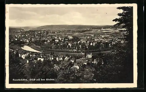 AK Saarbrücken, Blick auf den Staden von oben