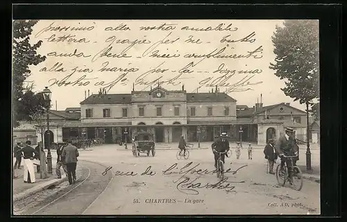 AK Chartres, La Gare