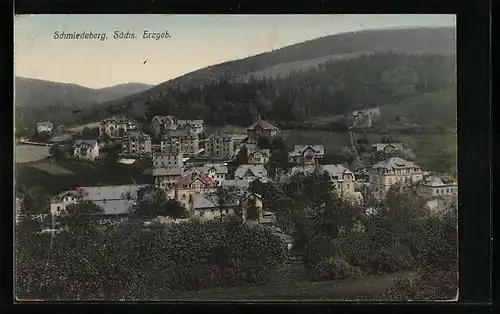 AK Schmiedeberg / Erzgeb., Panorama