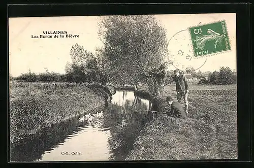 AK Villaines, les Bords de la Bièvre