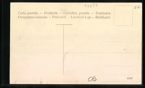 AK Crossen /Oder, Ortspartie an der Bergseite