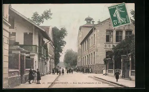 AK Bois-Colombes, Rue des Carbonnets et les Ecoles