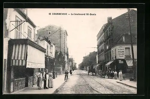 AK Courbevoie, Le boulevard St-Denis