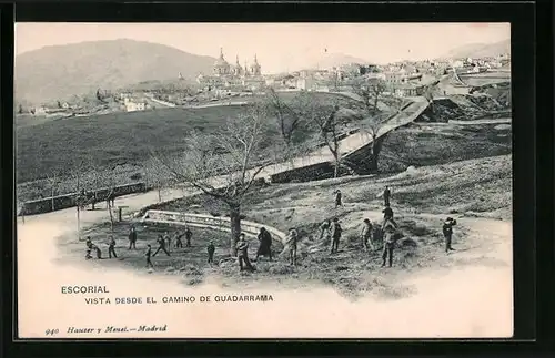 AK Escorial, Vista desde el Camino de Guadarrama