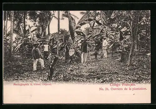 AK Congo Francais, Ouvriers de la plantation
