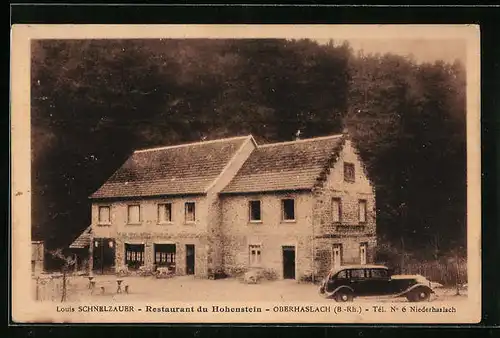 AK Oberhaslach, Restaurant du Hohenstein