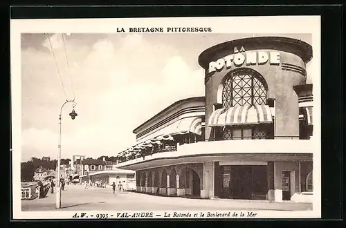 AK Val-André, la Rotonde et le Boulevard de la Mer