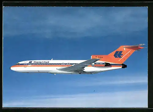 AK Flugzeug Hapag-Lloyd Boeing-Jet 727-100 am Himmel