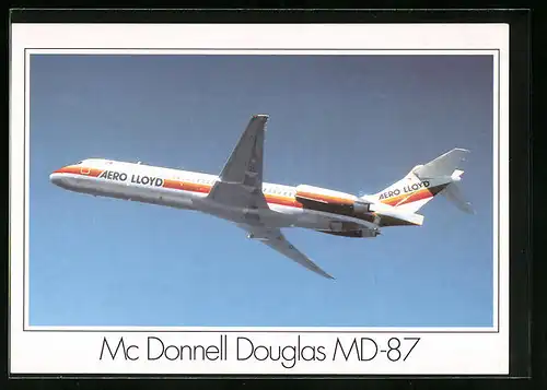 AK Aero Lloyd, Flugzeug Mc Donnell Douglas MD-87 am Himmel