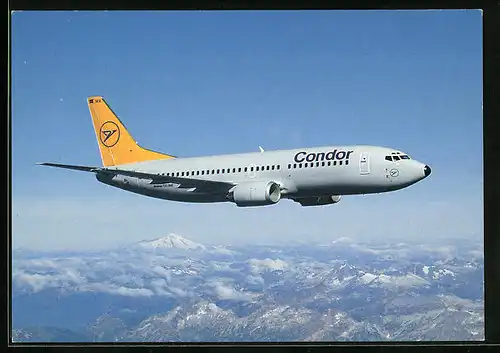 AK Flugzeug Boeing 737-300 von Condor in der Luft