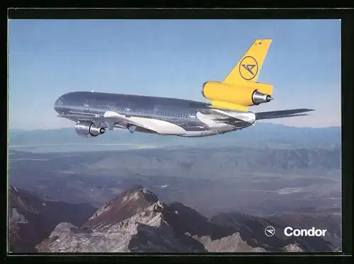 AK Flugzeug DC 10-30 von Condor in der Luft