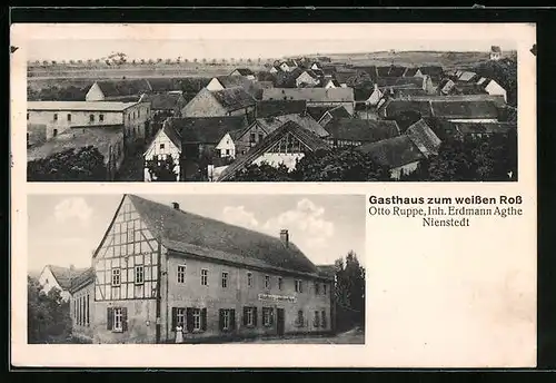 AK Nienstedt, Gasthaus zum weissen Ross, Panorama