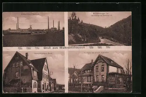 AK Wolkramshausen, Chemische Fabriken, Straussberger Tal, Geschäftshaus Naue