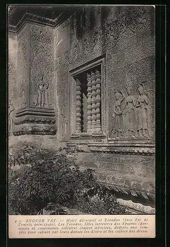 AK Angkor Vat, Motif decoratif et Tevadas