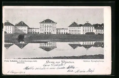 AK München, Schloss Nymphenburg