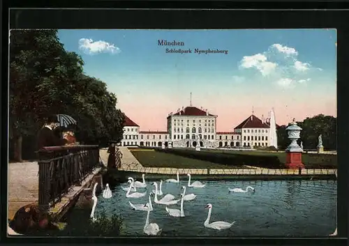 AK München, Schlosspark Nymphenburg