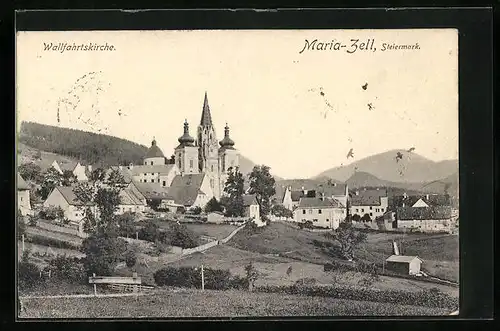 AK Maria-Zell, Kirche und Umgebung