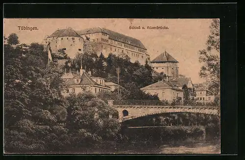 AK Tübingen, Schloss und Alleenbrücke