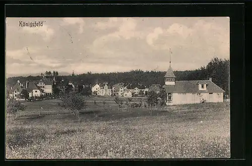 AK Königsfeld, Teilansicht mit Kirche