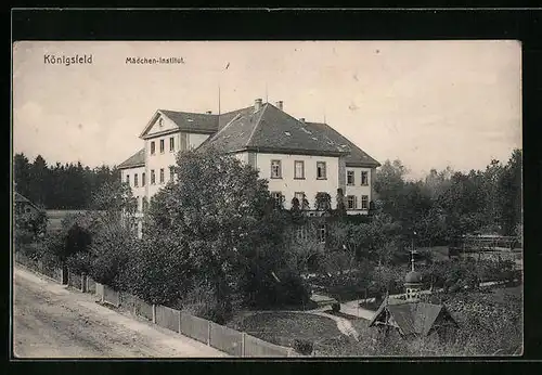 AK Königsfeld, Blick zum Mädchen-Institut